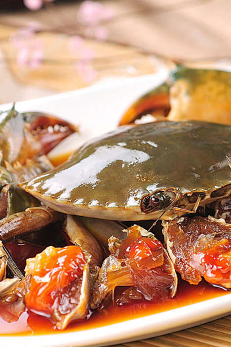 【乐思静美食 醉膏蟹 江浙沪名菜 开袋即食 400g左右】-食品-蟹类_食品_海鲜/水产品/制品_水产肉类/新鲜蔬果/熟食-申特创意菜-蘑菇街优店